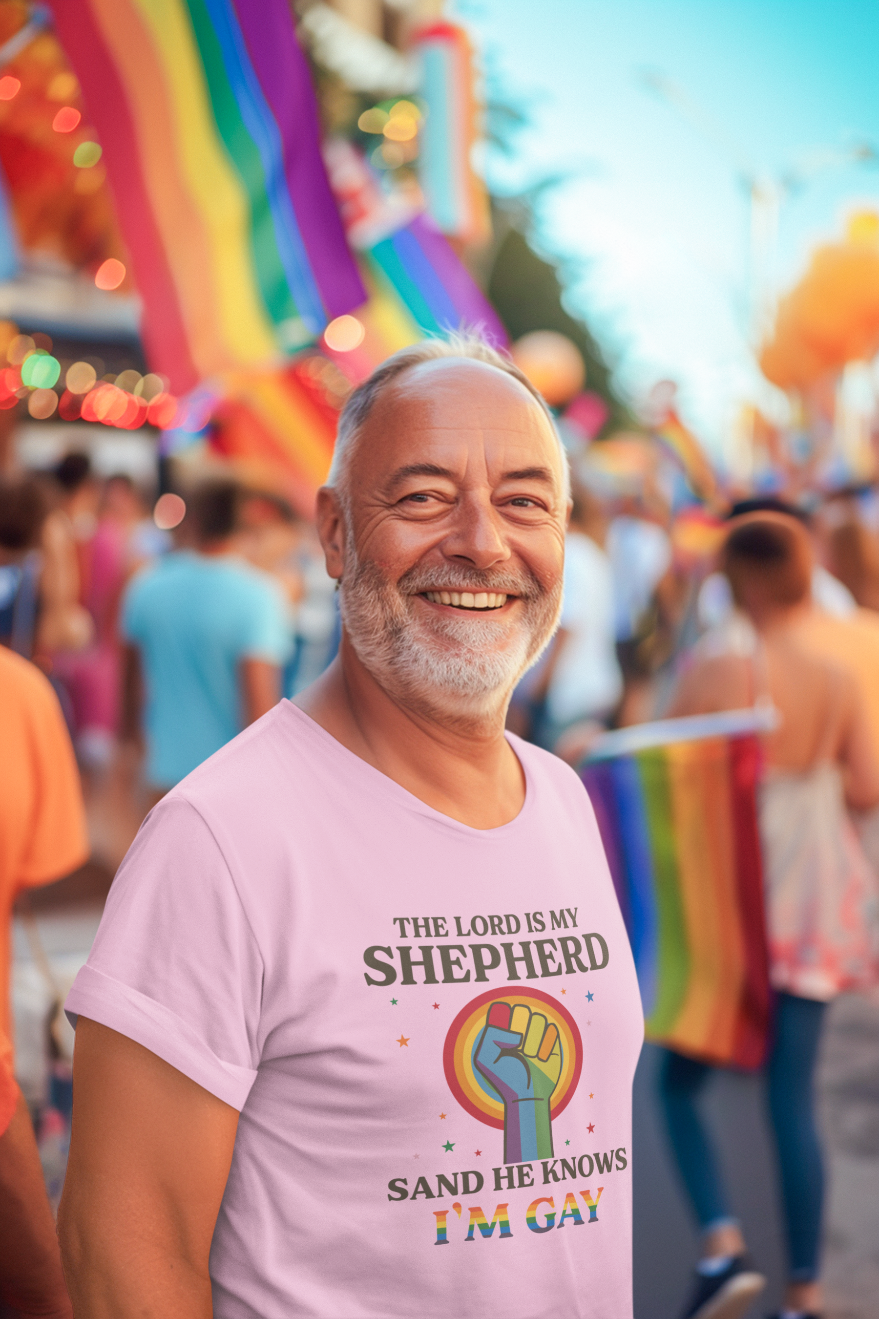 ✝️🌈The Lord Is My Shepherd Sand He Knows I'm Gay FT182