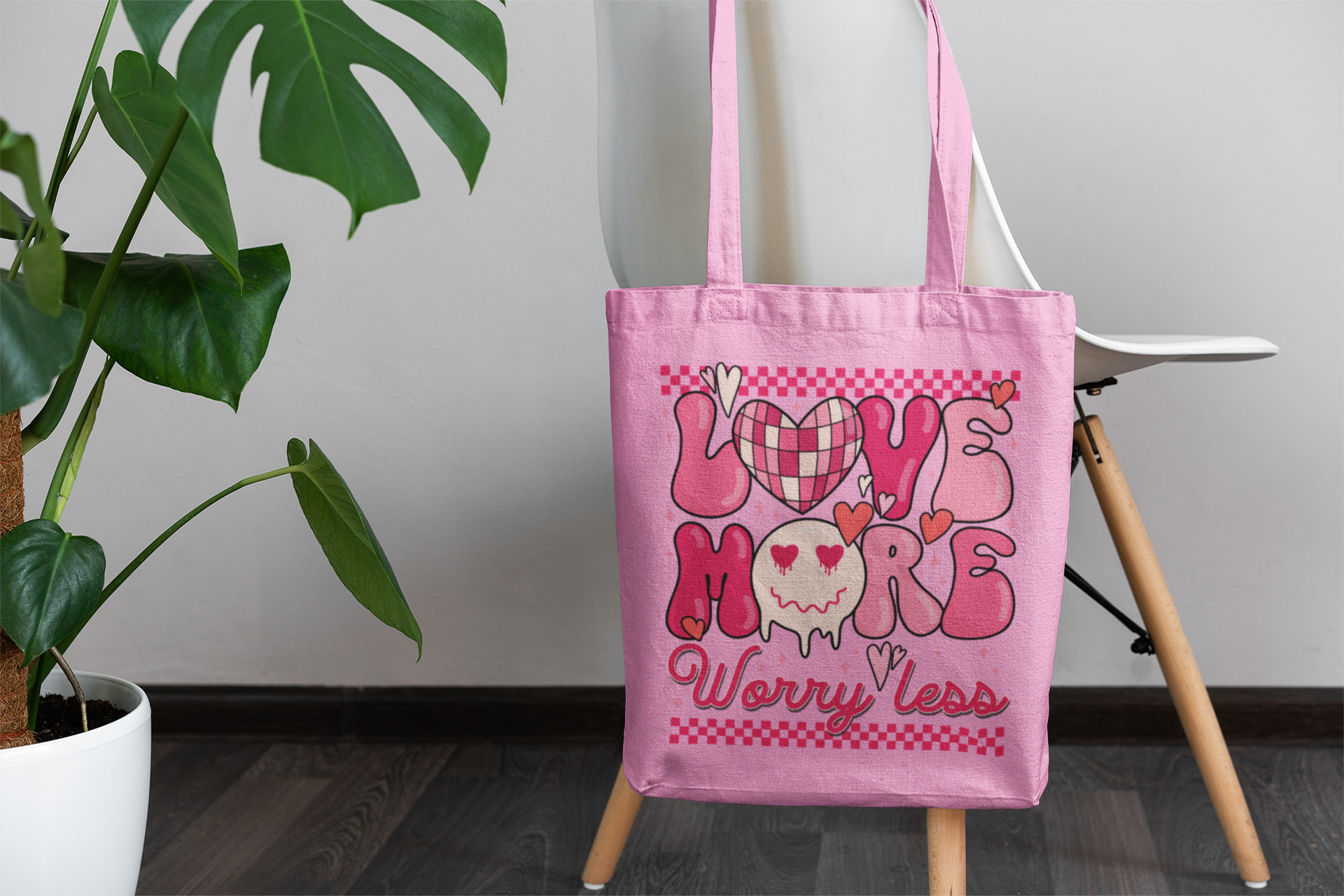 💖 LOVE MORE – Worry Less | DTF Transfer FT1092 – Falcon Transfers