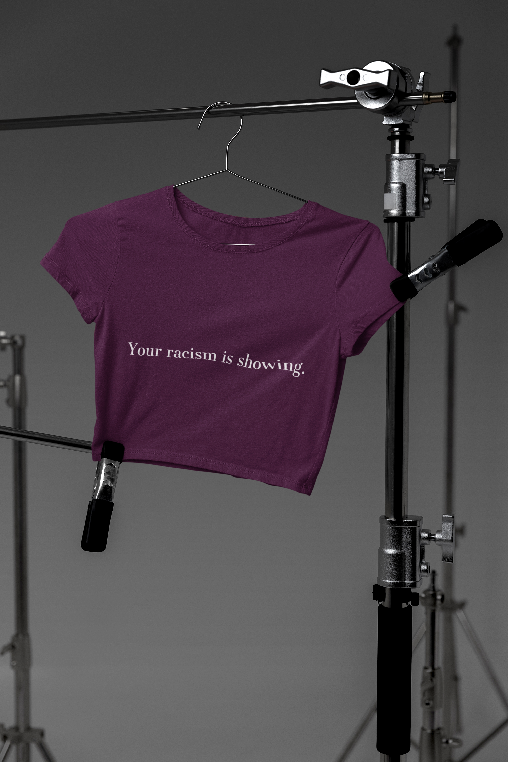 🖤 “Your Racism Is Showing” Black Text DTF Transfer FT578 – Falcon Transfers