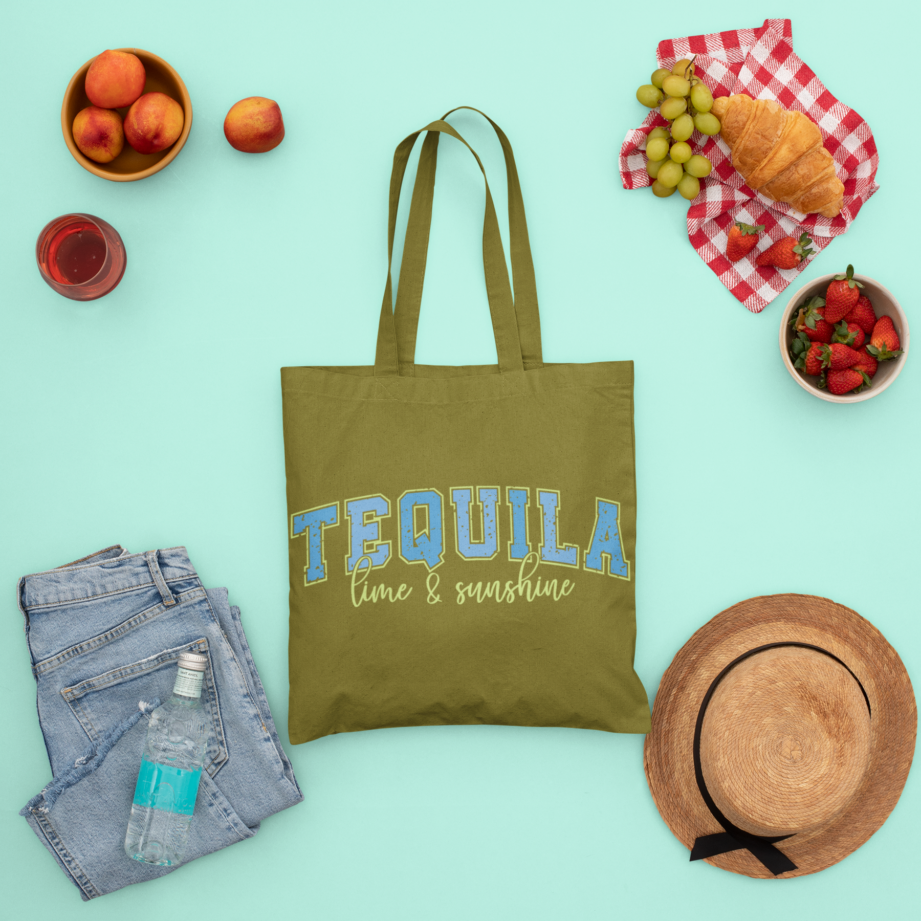 🍋 Tequila Lime Sunshine DTF Transfer FT252