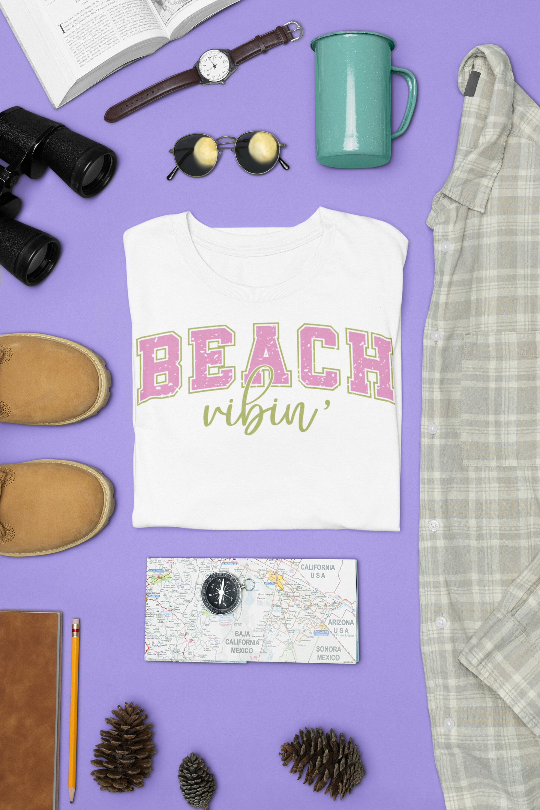 🏖️ Beach Vibin' DTF Transfer FT237