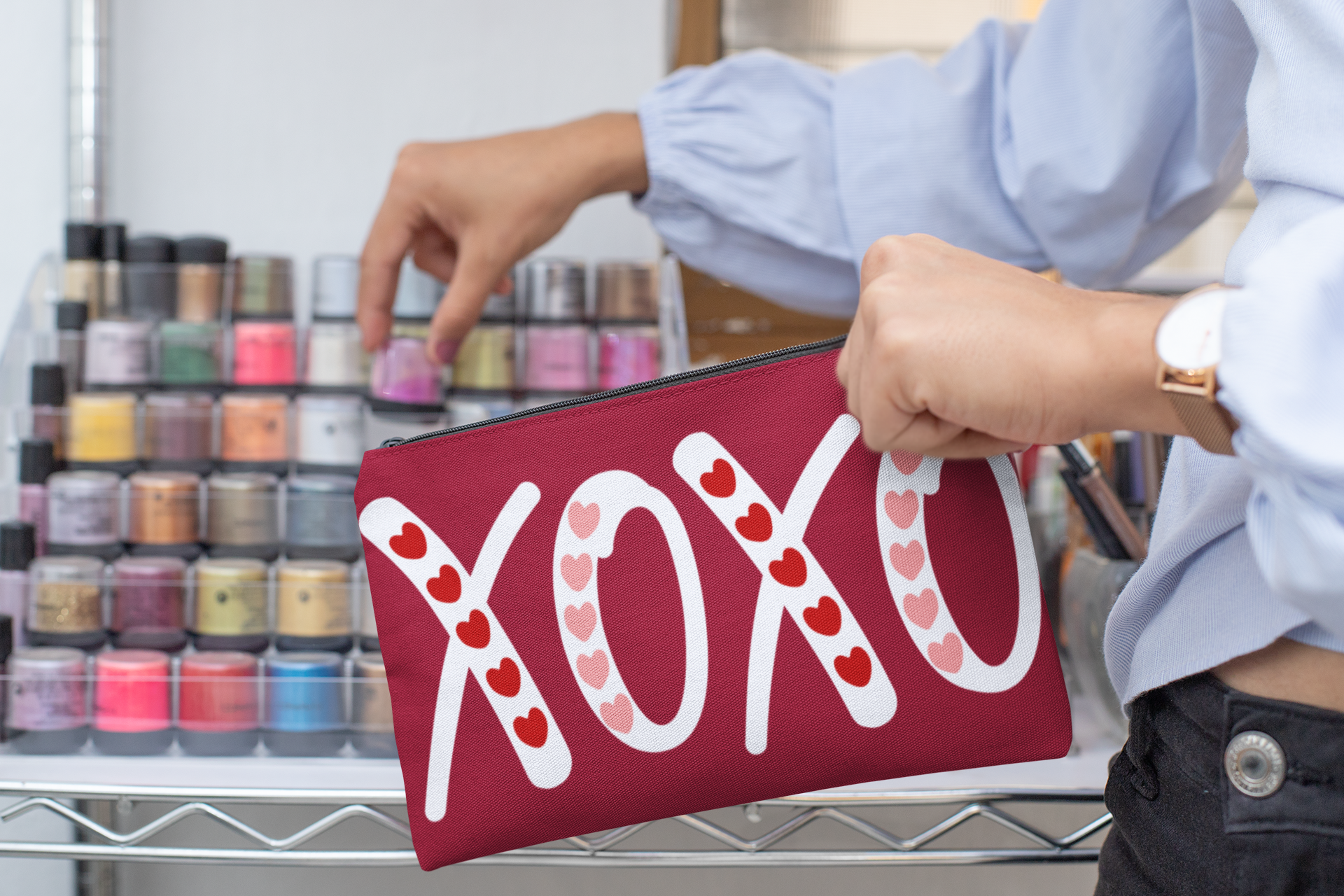 💘 XOXO Heart-Detail Design DTF Transfer FT405 – Falcon Transfers