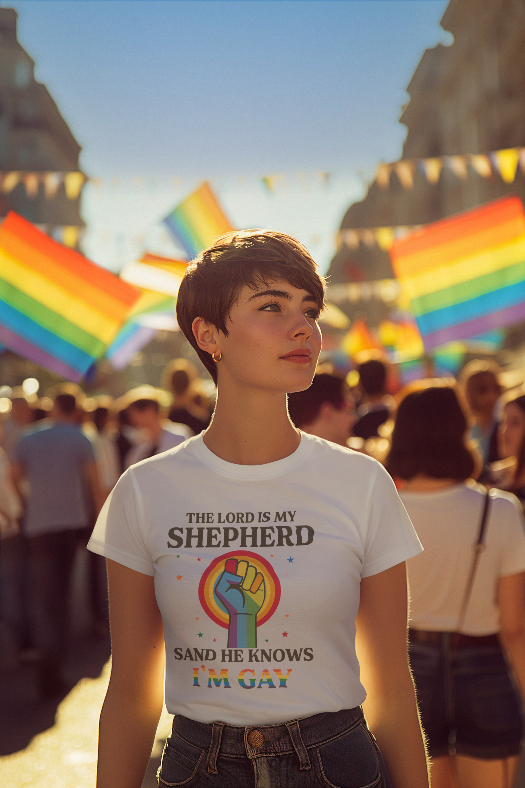 ✝️🌈The Lord Is My Shepherd Sand He Knows I'm Gay FT182