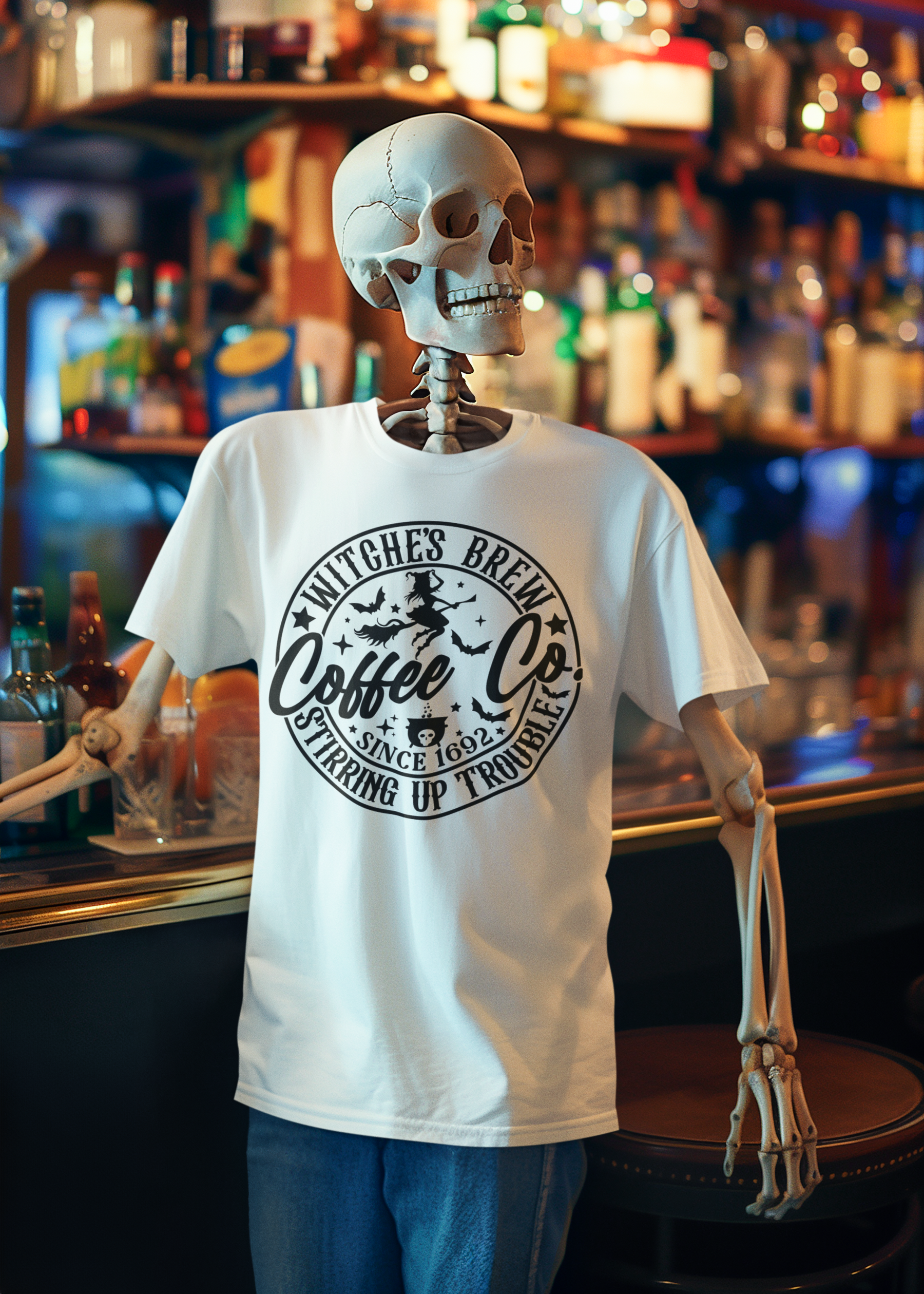 🎃 Halloween Coffee Co Withces Brew DTF Transfer FT224
