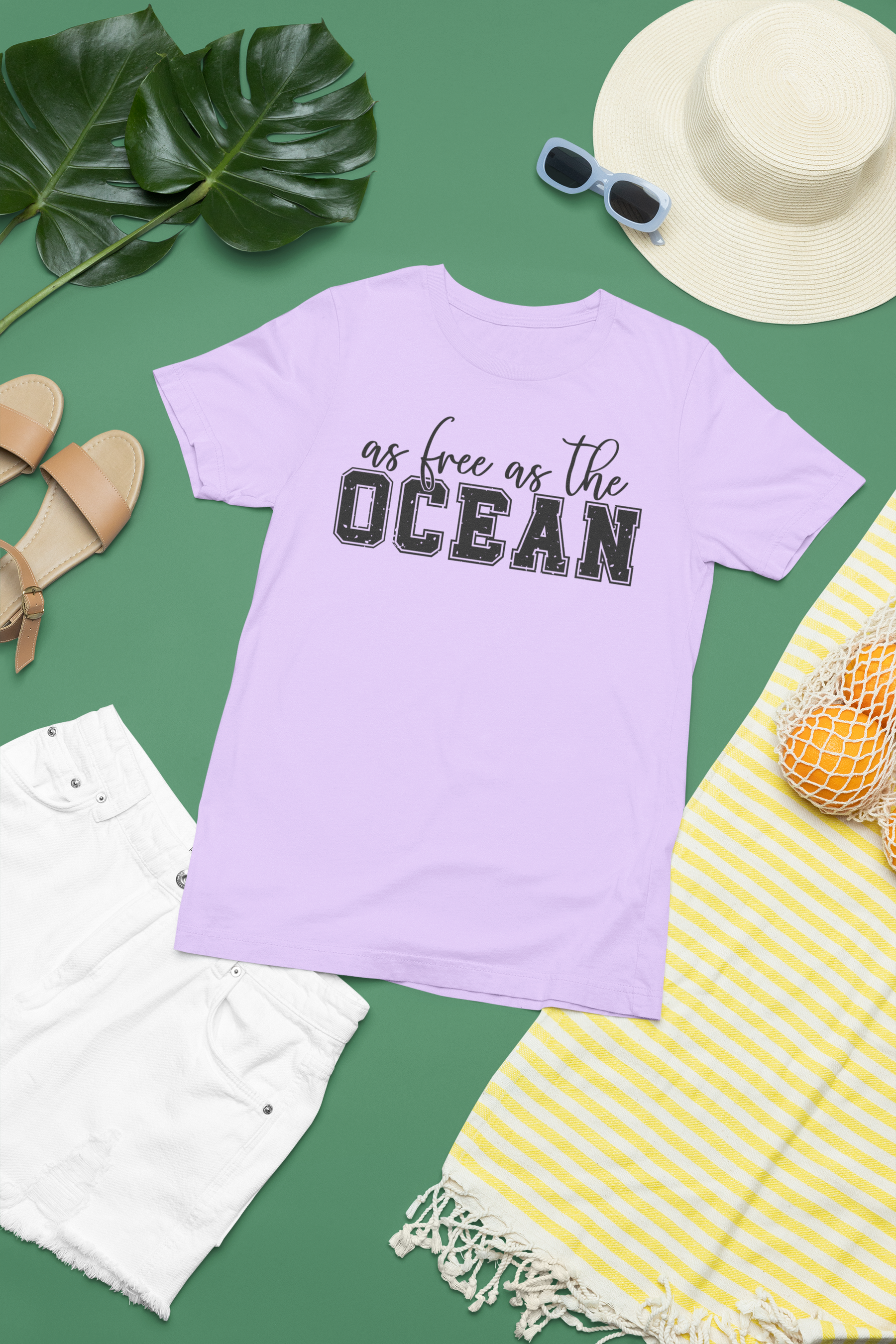 🌊 As Free As the Ocean DTF Transfer FT265
