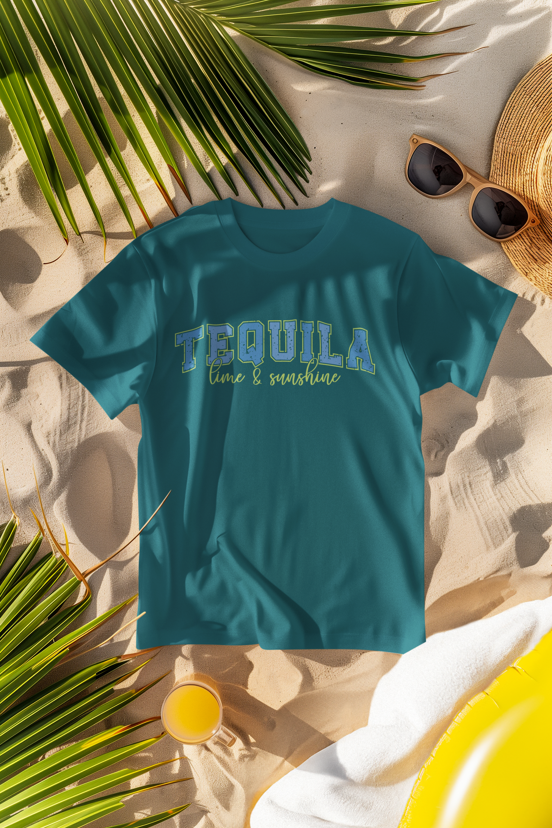 🍋 Tequila Lime Sunshine DTF Transfer FT252