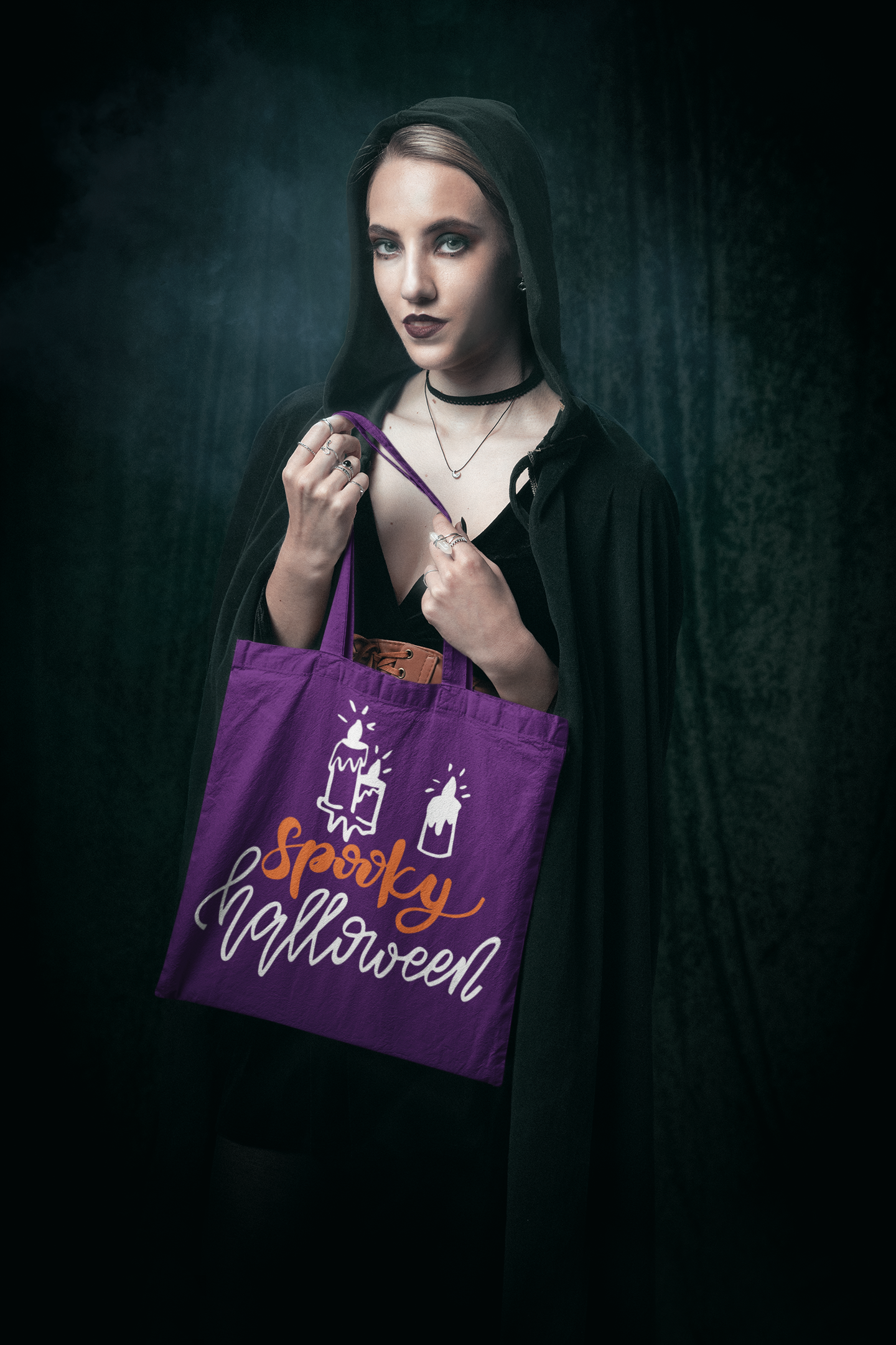 🕯️🎃 Spooky Halloween – Cozy Fall DTF Transfer FT635 – Falcon Transfers