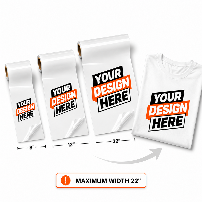 DTF Transfers By Size - Upload Your Design