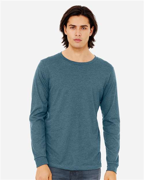 BELLA + CANVAS 3501CVC - Heather CVC Long Sleeve Tee