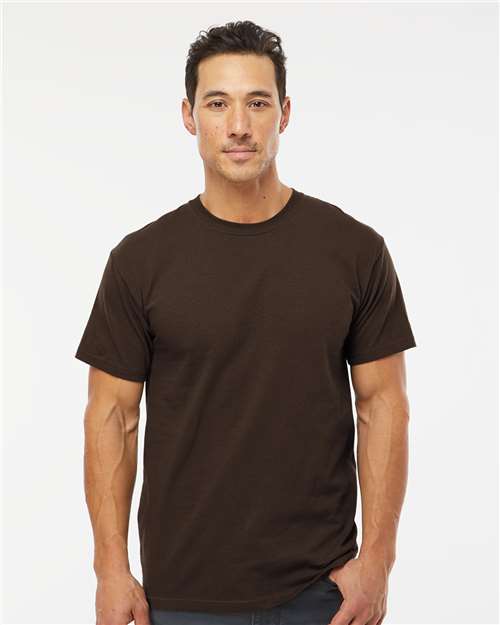 M&O 4800 - T-shirt doux au toucher pour hommes, couleur or