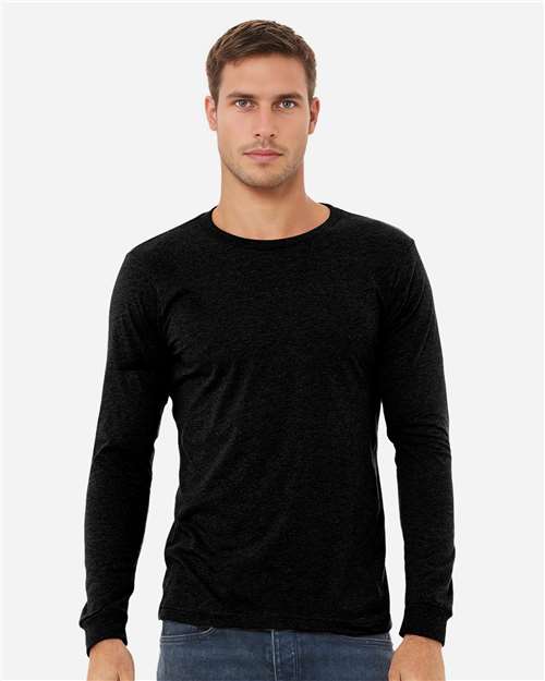 BELLA + CANVAS 3501CVC - Heather CVC Long Sleeve Tee