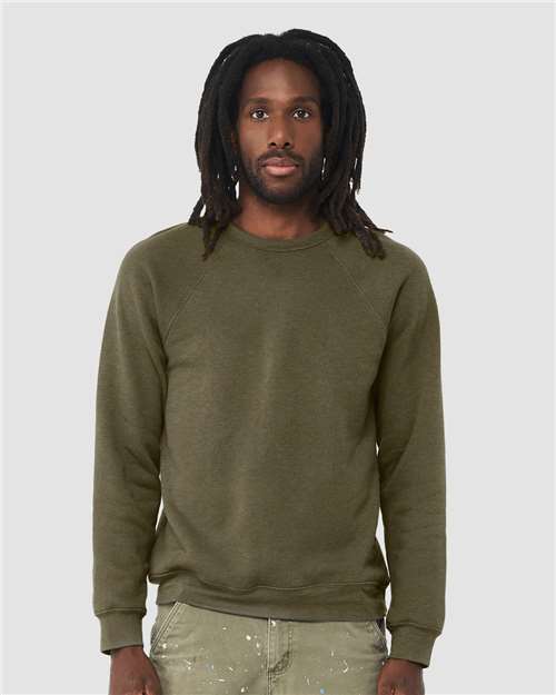 BELLA + CANVAS 3901 - Unisex Sponge Fleece Raglan Crewneck Sweatshirt