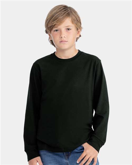 T-shirt à manches longues en coton Next Level Youth