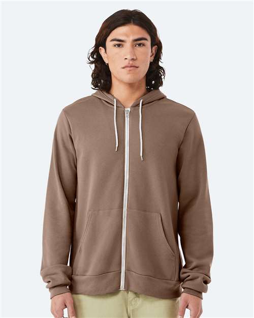 BELLA + CANVAS 3739 - Unisex Sponge Fleece Full-Zip Hoodie Sweatshirt