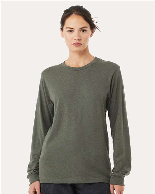 BELLA + CANVAS 3501CVC - Heather CVC Long Sleeve Tee
