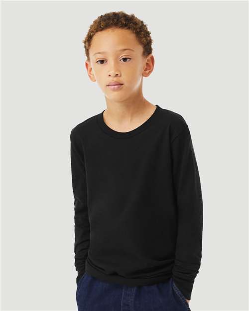 BELLA + CANVAS 3501YCVC - T-shirt à manches longues Heather CVC pour jeune