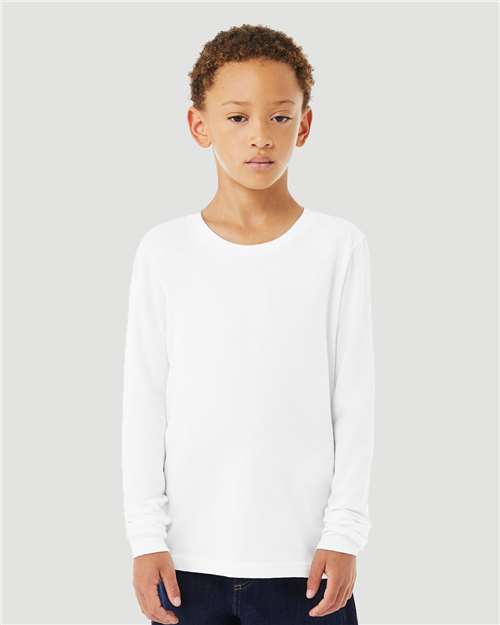 BELLA + CANVAS 3501YCVC - T-shirt à manches longues Heather CVC pour jeune