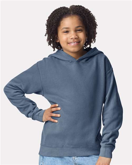 Comfort Colors 1467Y - Sweat-shirt à capuche léger en molleton teint sur pièce pour enfant