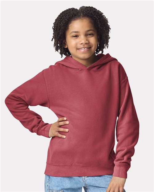 Comfort Colors 1467Y - Sweat-shirt à capuche léger en molleton teint sur pièce pour enfant