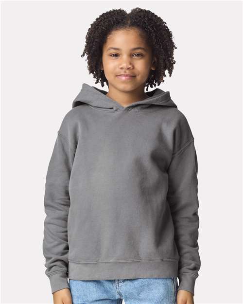Comfort Colors 1467Y - Sweat-shirt à capuche léger en molleton teint sur pièce pour enfant