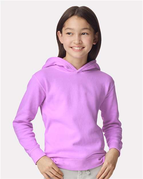 Comfort Colors 1467Y - Sweat-shirt à capuche léger en molleton teint sur pièce pour enfant