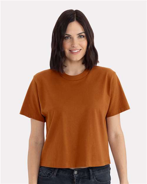 T-shirt ample femme Next Level en tissu épais