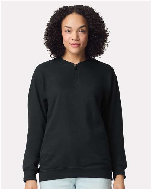 Gildan SF008 - Unisex Softstyle® Midweight 1/4 Zip Sweatshirt