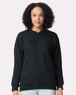 Gildan SF008 - Unisex Softstyle® Midweight 1/4 Zip Sweatshirt