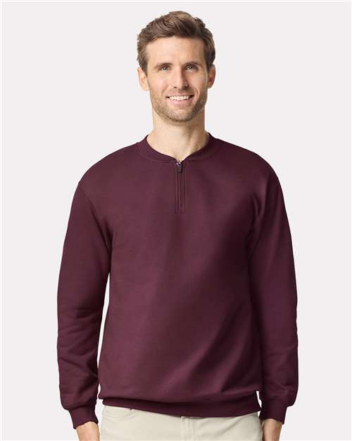 Gildan SF008 - Unisex Softstyle® Midweight 1/4 Zip Sweatshirt