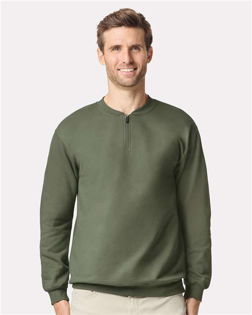 Gildan SF008 - Unisex Softstyle® Midweight 1/4 Zip Sweatshirt