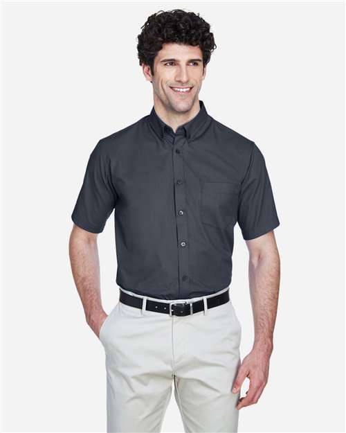 Chemise de ville homme CORE365 Optimum en twill à manches courtes