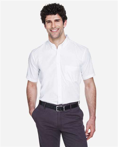Chemise de ville homme CORE365 Optimum en twill à manches courtes