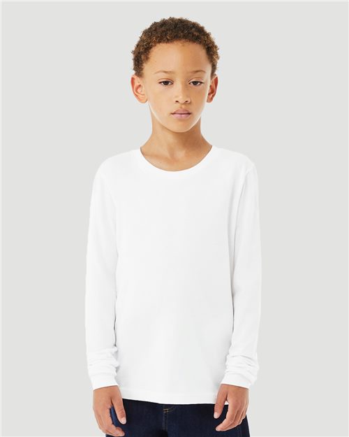 BELLA + CANVAS 3501YCVC - T-shirt à manches longues Heather CVC pour jeune