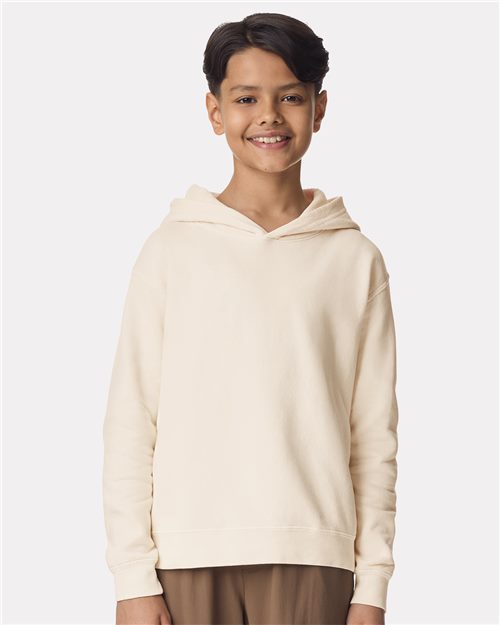 Comfort Colors 1467Y - Sweat-shirt à capuche léger en molleton teint sur pièce pour enfant