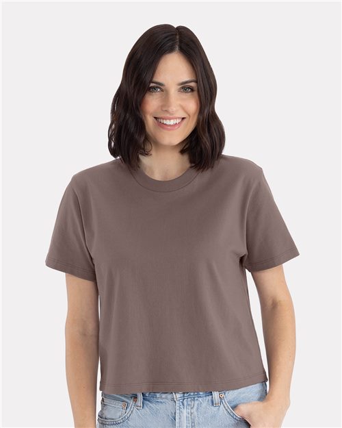 T-shirt ample femme Next Level en tissu épais