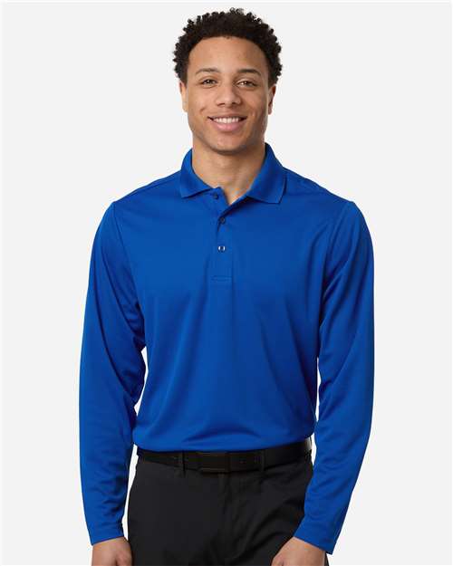 Polo piqué à manches longues Nova Core365 Performance pour hommes