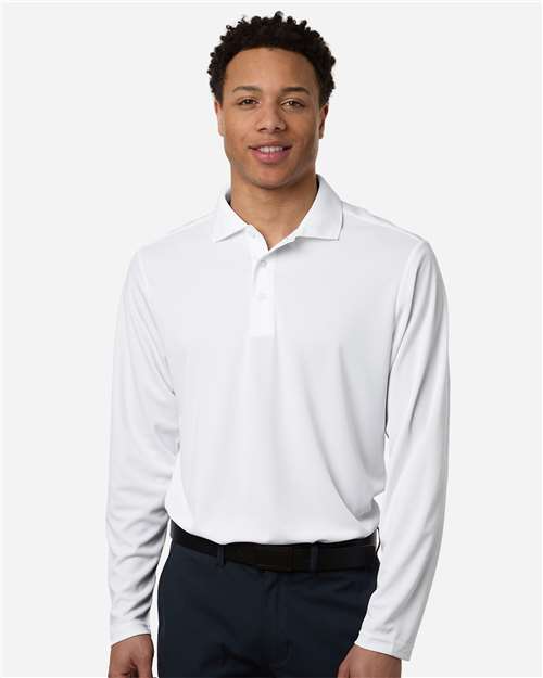 Polo piqué à manches longues Nova Core365 Performance pour hommes