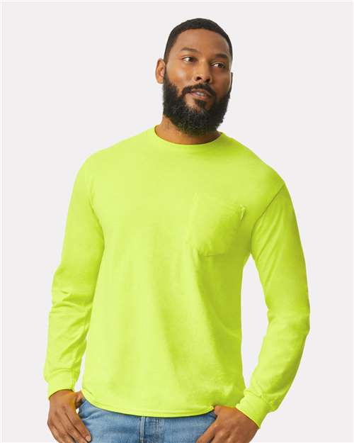 Gildan 2410 - Unisex Ultra Cotton® Long Sleeve Pocket T-Shirt