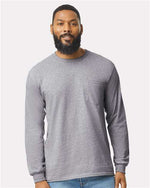 Gildan 2410 - Unisex Ultra Cotton® Long Sleeve Pocket T-Shirt