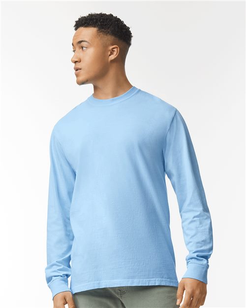 Comfort Colors 6014 - T-shirt unisexe à manches longues teint sur pièce en tissu épais