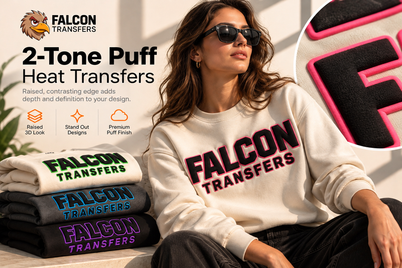 Transferts thermiques gonflants bicolores