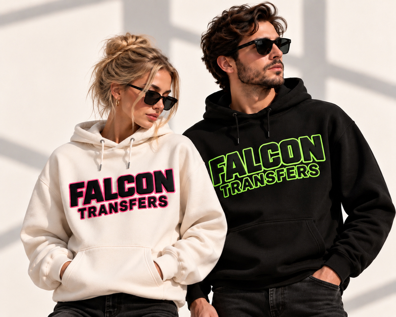 Transferts thermiques gonflants bicolores