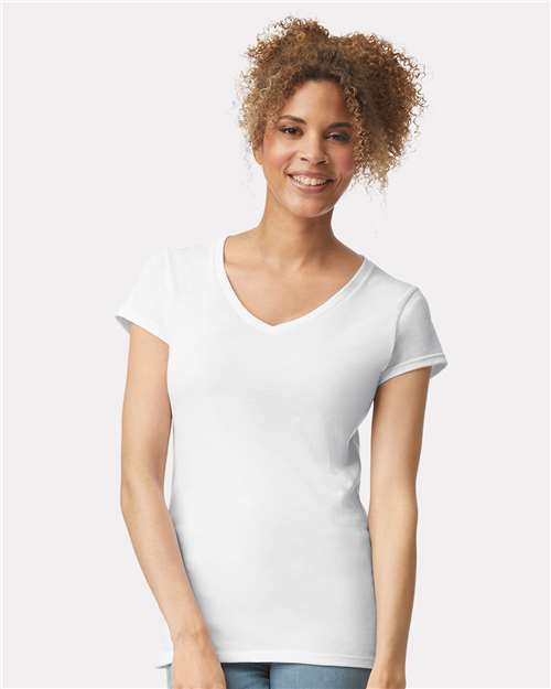 Gildan 64V00L - T-shirt Femme Col en V Softstyle®