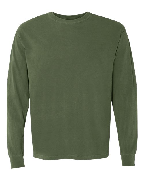 Comfort Colors 6014 - T-shirt unisexe à manches longues teint sur pièce en tissu épais