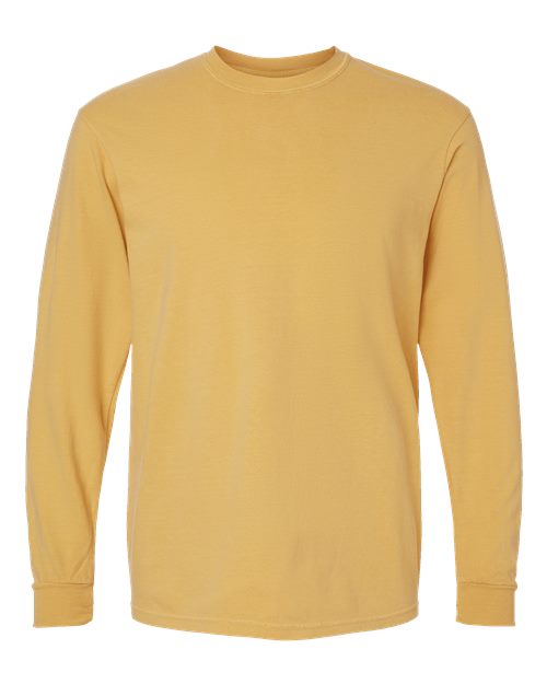 Comfort Colors 6014 - T-shirt unisexe à manches longues teint sur pièce en tissu épais