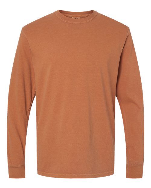 Comfort Colors 6014 - T-shirt unisexe à manches longues teint sur pièce en tissu épais