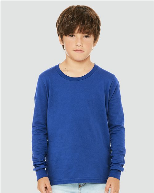 BELLA + CANVAS 3501Y - T-shirt Jeune Manches Longues en Jersey