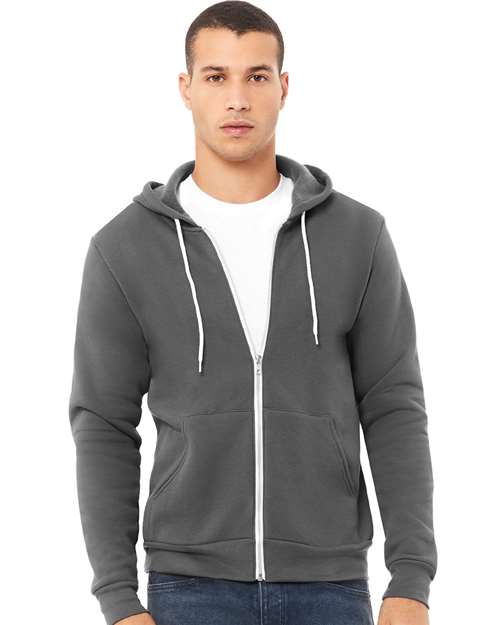 BELLA + CANVAS 3739 - Unisex Sponge Fleece Full-Zip Hoodie Sweatshirt