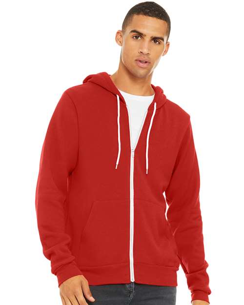 BELLA + CANVAS 3739 - Unisex Sponge Fleece Full-Zip Hoodie Sweatshirt