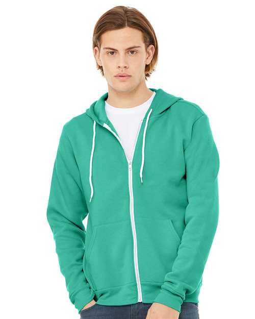 BELLA + CANVAS 3739 - Unisex Sponge Fleece Full-Zip Hoodie Sweatshirt